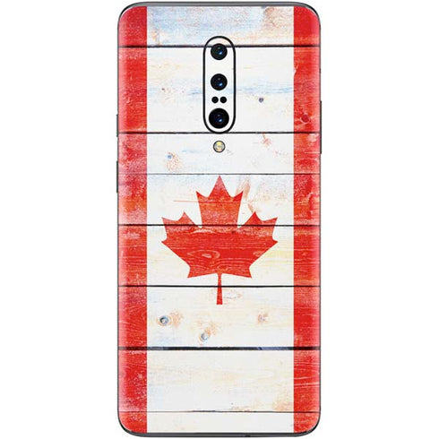 Canada Flag Light Wood OnePlus 7 Pro Skin